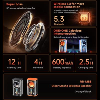 Loa bluetooth REMAX RB-M68 chính hãng [BH 1 năm]