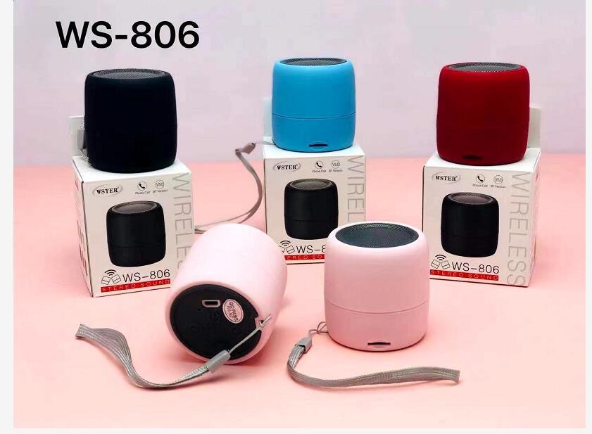 Loa bluetooth WSTER WS-806 mini stereo sound có dây treo [BH 3 tháng]