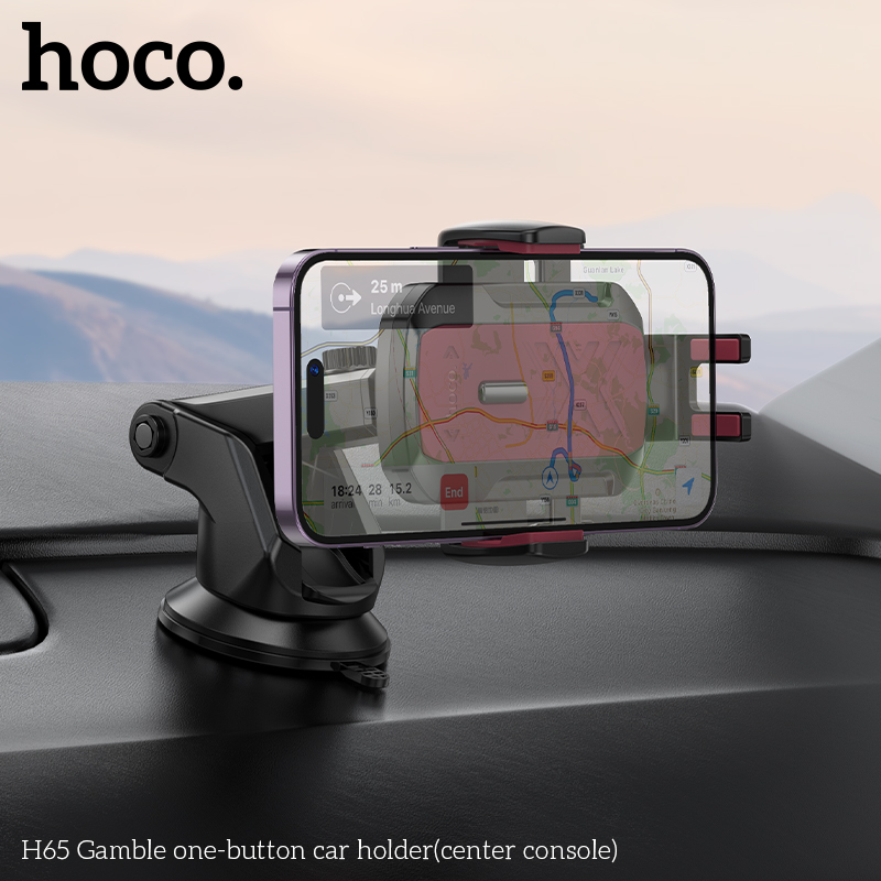 Giá đỡ điện thoại trên xe hơi HOCO H65 chính hãng