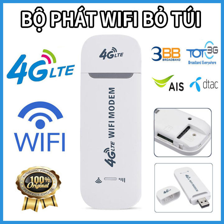 Usb phát wifi chuẩn 4G LTE NOTA  bằng sim [BH 6 tháng]