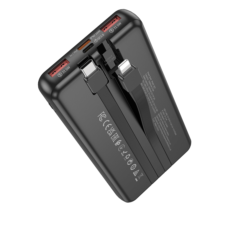 Pin sạc nhanh 22.5w BOROFONE BJ57 10.000mAh QC3.0+PD 22.5W kèm cáp liền pin chính hãng [BH 1 năm]