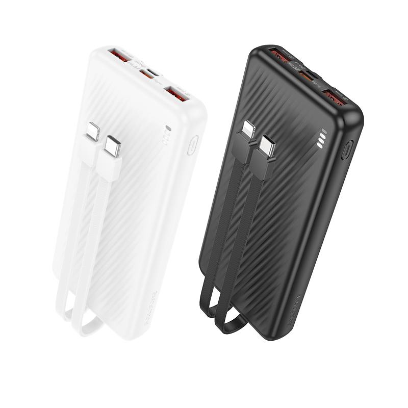 Pin sạc nhanh 22.5w BOROFONE BJ57 10.000mAh QC3.0+PD 22.5W kèm cáp liền pin chính hãng [BH 1 năm]