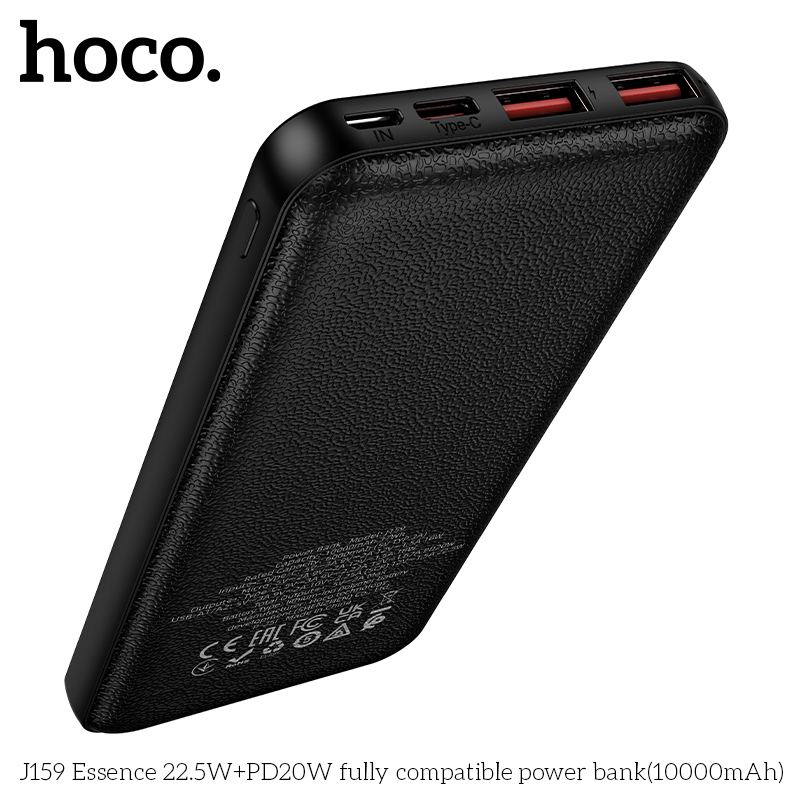 Pin sạc nhanh 22.5w HOCO J159 10.000mAh dự phòng PD 20w chính hãng [BH 1 năm]