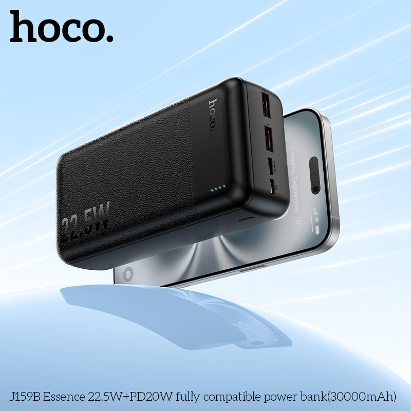 Pin sạc nhanh 22.5w HOCO J159B 30.000mAh dự phòng PD 20w chính hãng [BH 1 năm]