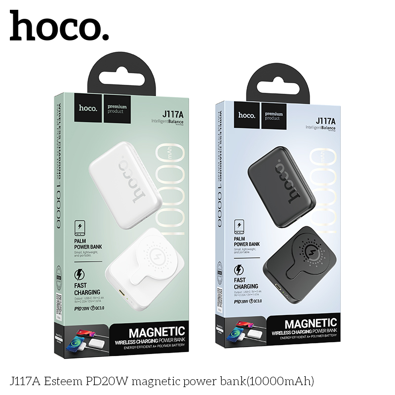 Pin sạc nhanh không dây 20w HOCO J117A 10.000mAh dự phòng chính hãng [BH: 1 NĂM]