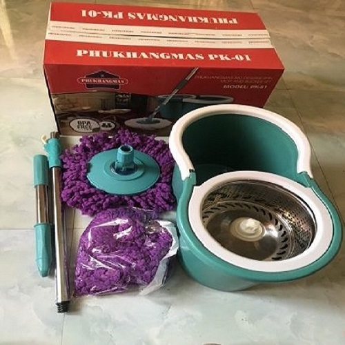 Bộ thùng lau nhà xoay 360 độ Phú Khang PK01 [BH: NONE]