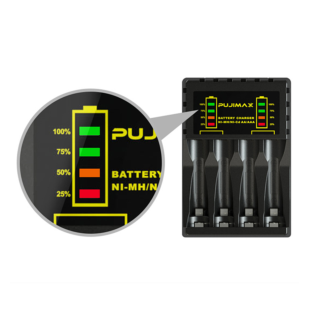 Bộ sạc 4 viên pin tiểu 2A-3A PJU DC5V 2A [BH: 1 THÁNG]