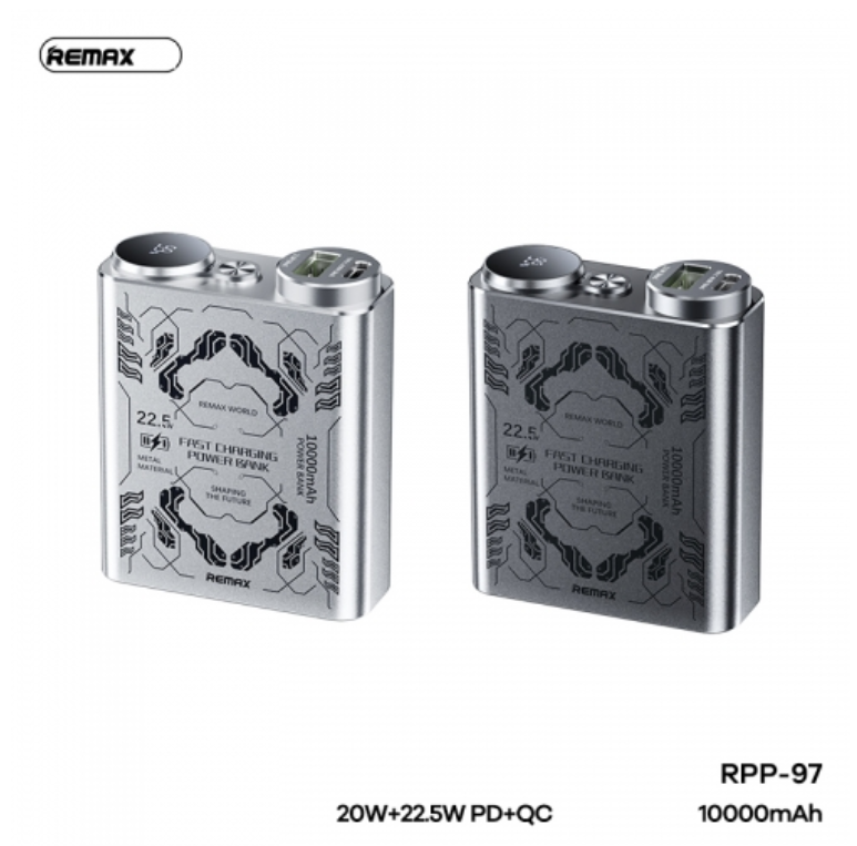 Pin sạc nhanh 22.5w REMAX RPP-97 10.000mAh dự phòng PD QC3.0 chính hãng [BH 1 năm]