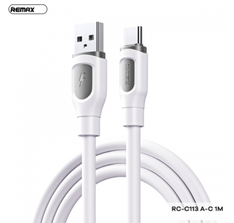 Cáp sạc 2.4A Remax RC-C113 usb ra Type-C 1m Chính Hãng [BH 1 NĂM]