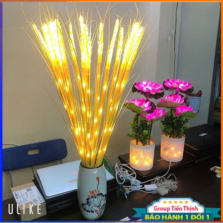 Đèn led bông lúa vàng tài lộc trang trí tết LOẠI XỊN {set 10 bông Không Kèm Bình} [BH 1 tuần] / pktn sale