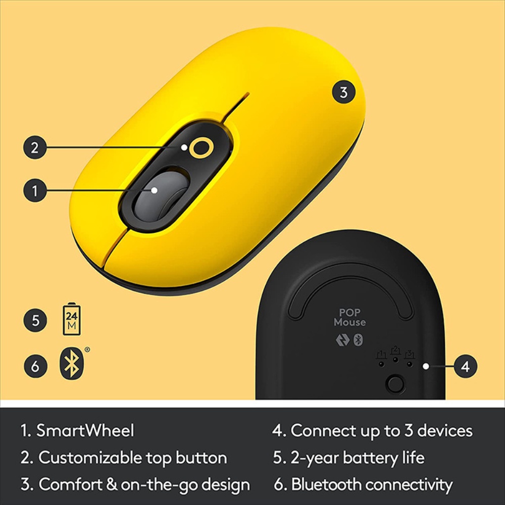Chuột không dây bluetooth POPSILIENT nhiều màu [BH: 6 THÁNG]