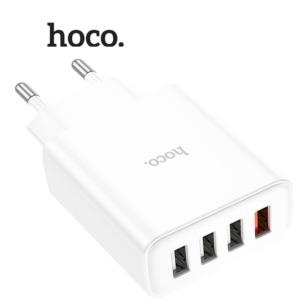 Cóc sạc nhanh 28.5w Hoco C102A đa năng 4 cổng usb QC3.0 chính hãng [BH 1 năm]