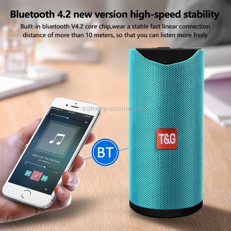 Loa bluetooth T&G TG-113 mẫu loa dài cầm tay có móc treo siêu tiện lợi [BH 1 năm]