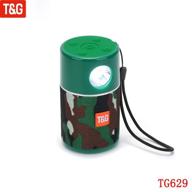 Loa bluetooth T&G TG629 chính hãng có đèn pin dây đeo siêu hay [BH 6 tháng]