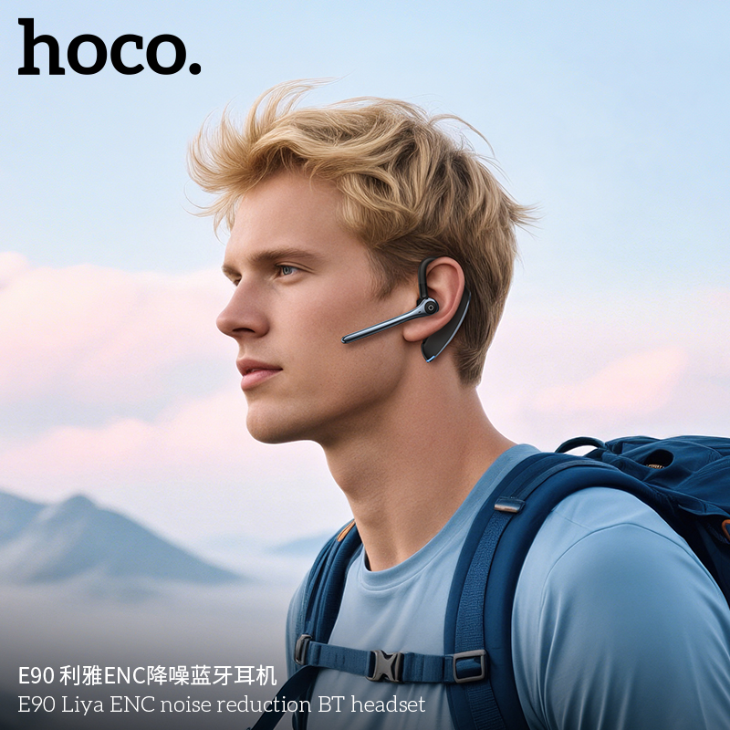 Tai nghe bluetooth nhét tai Hoco E90 Liya ENC nghe 1 bên giảm tiếng ồn chính hãng