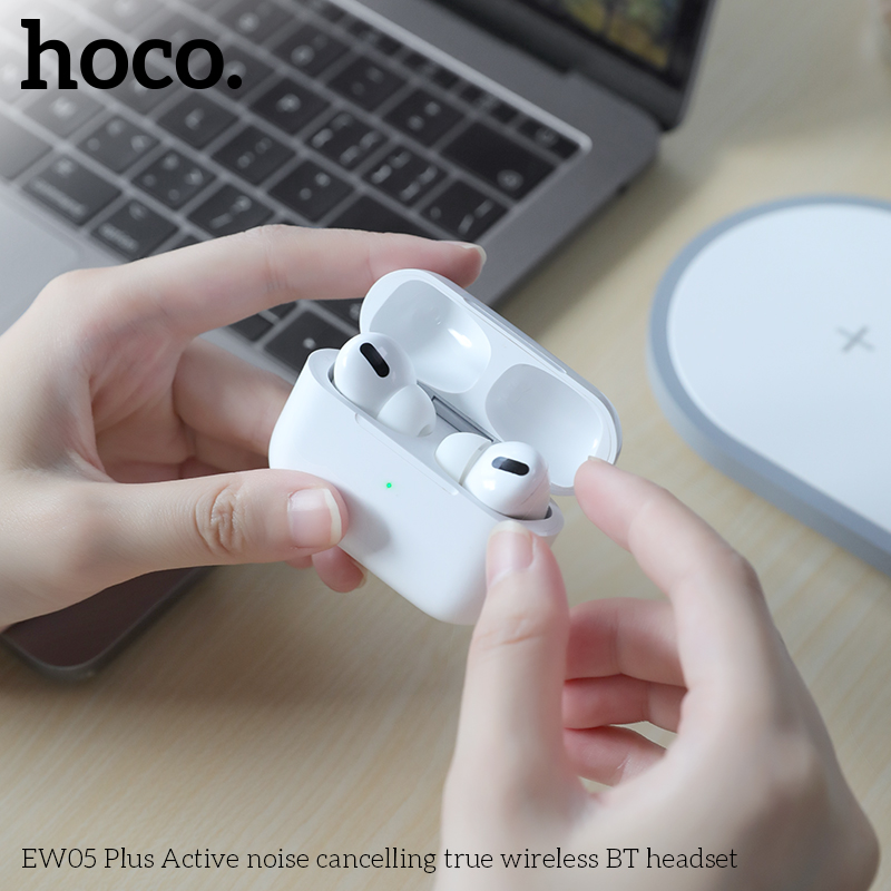 TAI NGHE BLUETOOTH HOCO EW05 PLUS KIỂU DÁNG AIRPODS PRO ANC CHỐNG ỒN CHÍNH HÃNG [BH: 1 NĂM]
