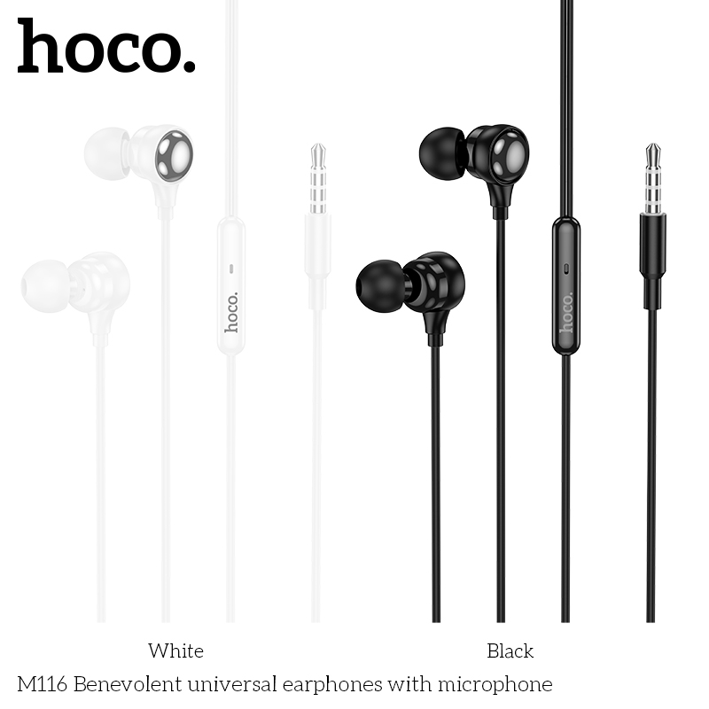 Tai nghe đa năng Benevolent có micro Hoco M116 chân 3.5