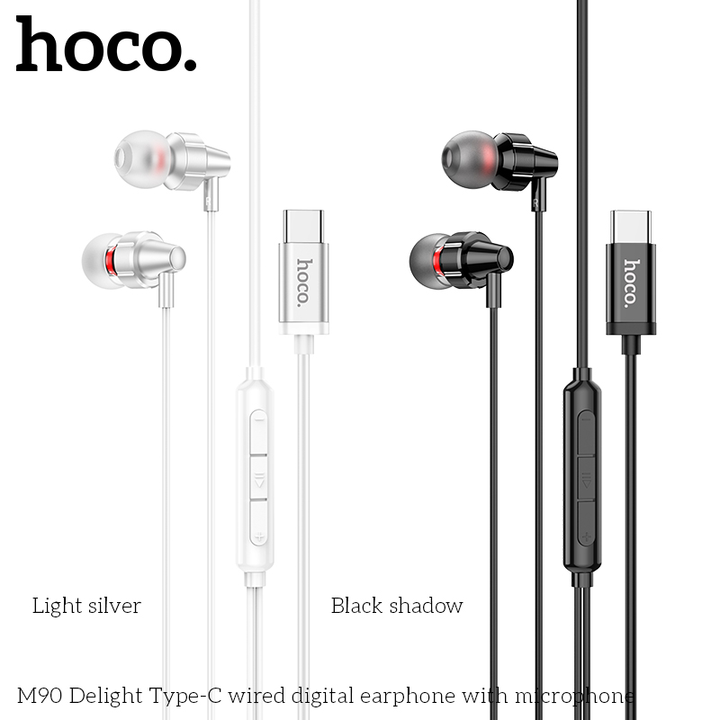 Tai nghe có dây type-c HOCO M90 Delight chính hãng [Bh 1 năm]