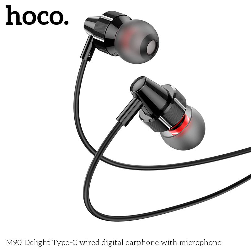 Tai nghe có dây type-c HOCO M90 Delight chính hãng [Bh 1 năm]