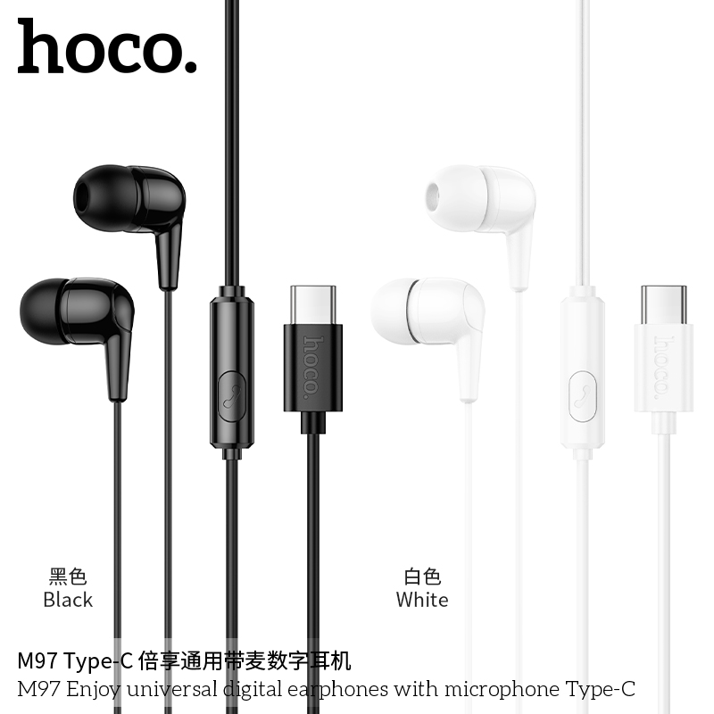 Tai nghe kỹ thuật số đa năng Hoco M97 Enjoy có micrô Type-C