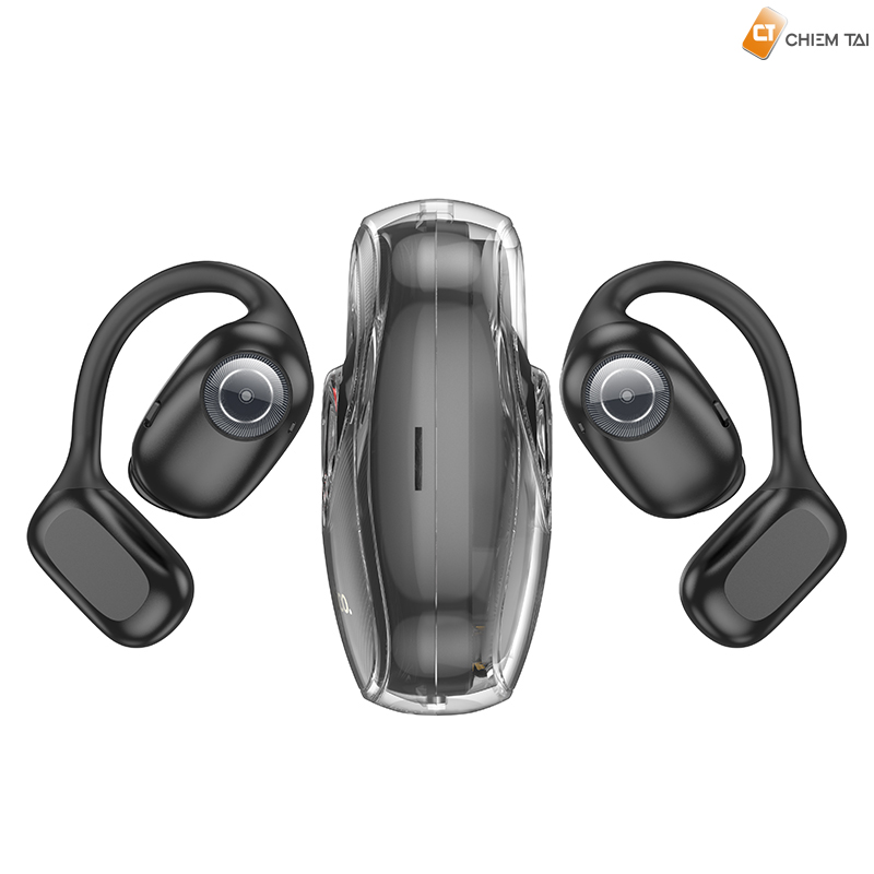 Tai nghe bluetooth HOCO EA3 true wireless kiểu dáng airpods móc tai chính hãng [BH 1 năm]
