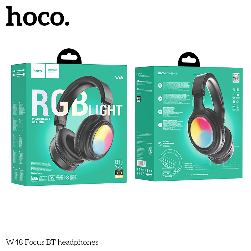 Tai nghe Bluetooth Hoco W48 (46h) Headphone chụp tai pin trâu chính hãng [BH: 1 NĂM]