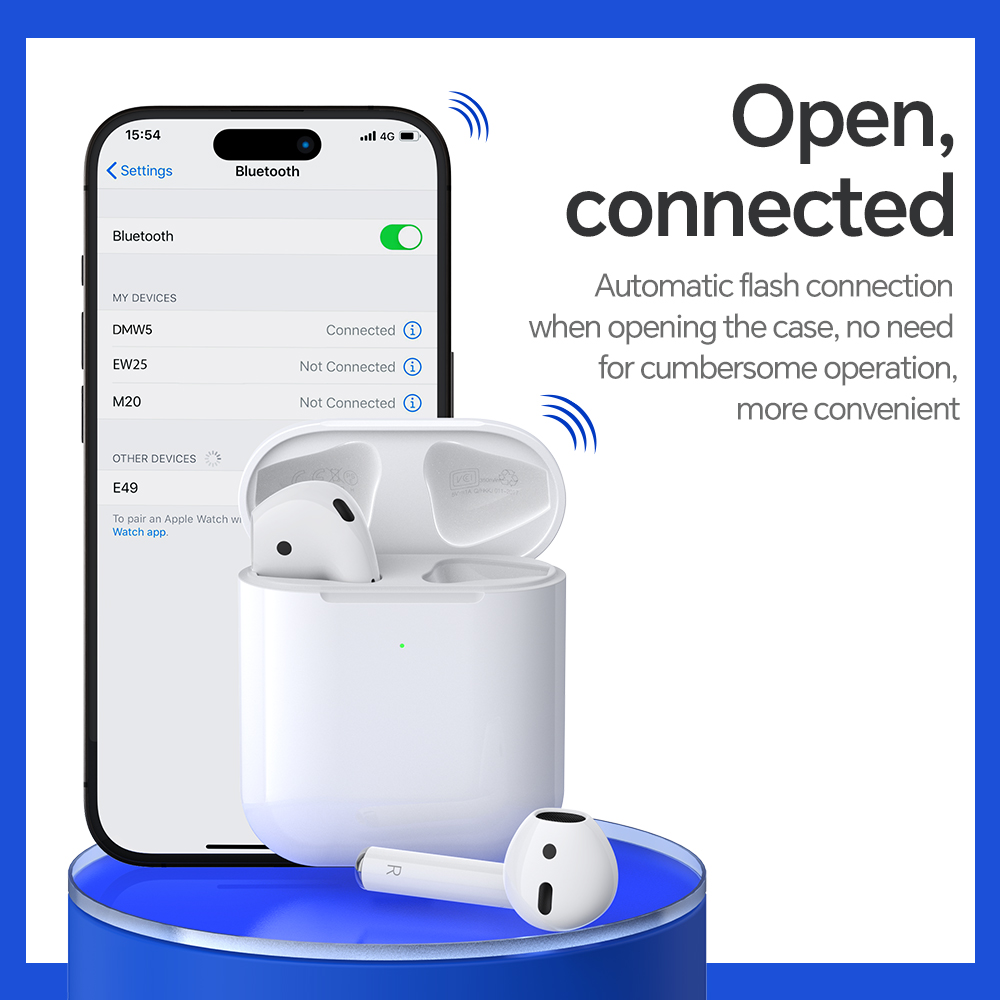 Tai nghe bluetooth HOCO DMW5 kiểu airpods 2 chính hãng [BH 1 Năm]