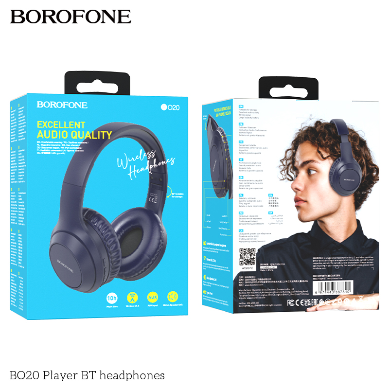 Tai nghe Bluetooth BOROFONE BO20 Headphone chụp tai chính hãng [BH: 1 NĂM]