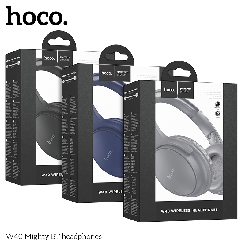 Tai nghe bluetooth HOCO W40 Headphone chụp tai pin trâu siêu hay chính hãng [BH 1 năm]