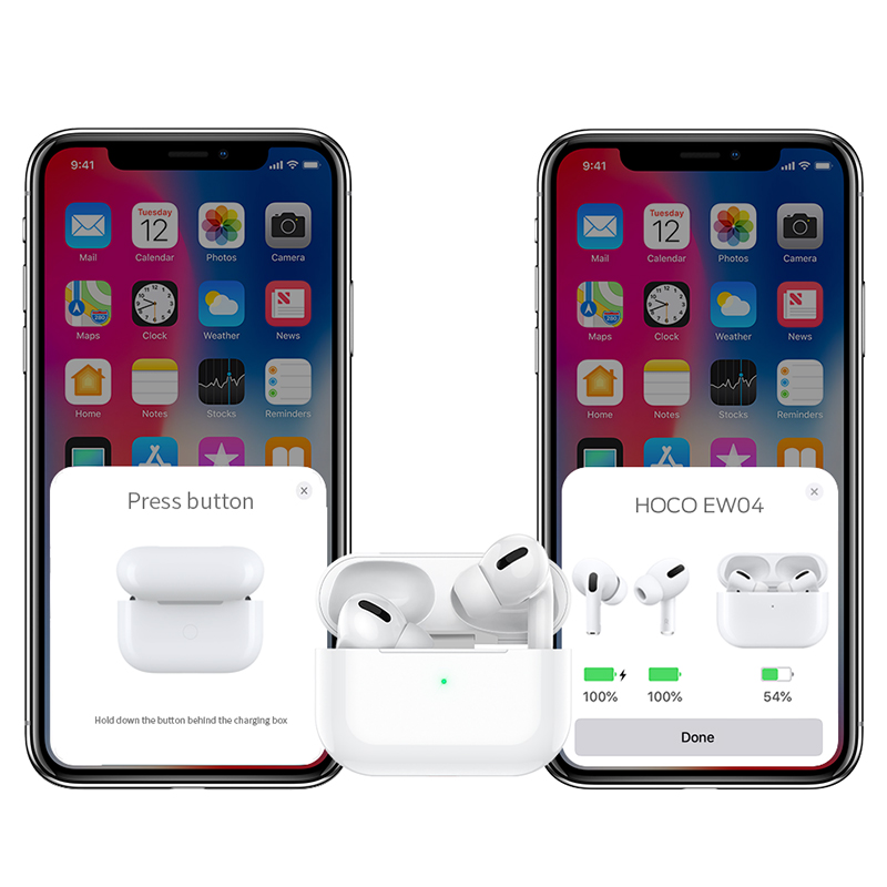 Tai nghe bluetooth HOCO EW04 kiểu dáng airpods chính hãng [BH: 1 năm]