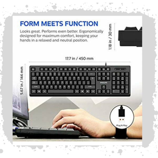 Bàn phím có dây Philips K234 [BH 1 năm] / pktn sale