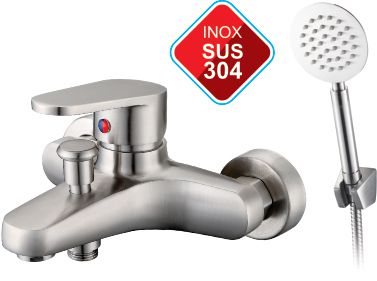 [Thanh Lý] Bộ Sen Tắm Vòi Chậu Nóng / Lạnh INOX 304 cao cấp TN-101 (hộp xấu) [BH: None]