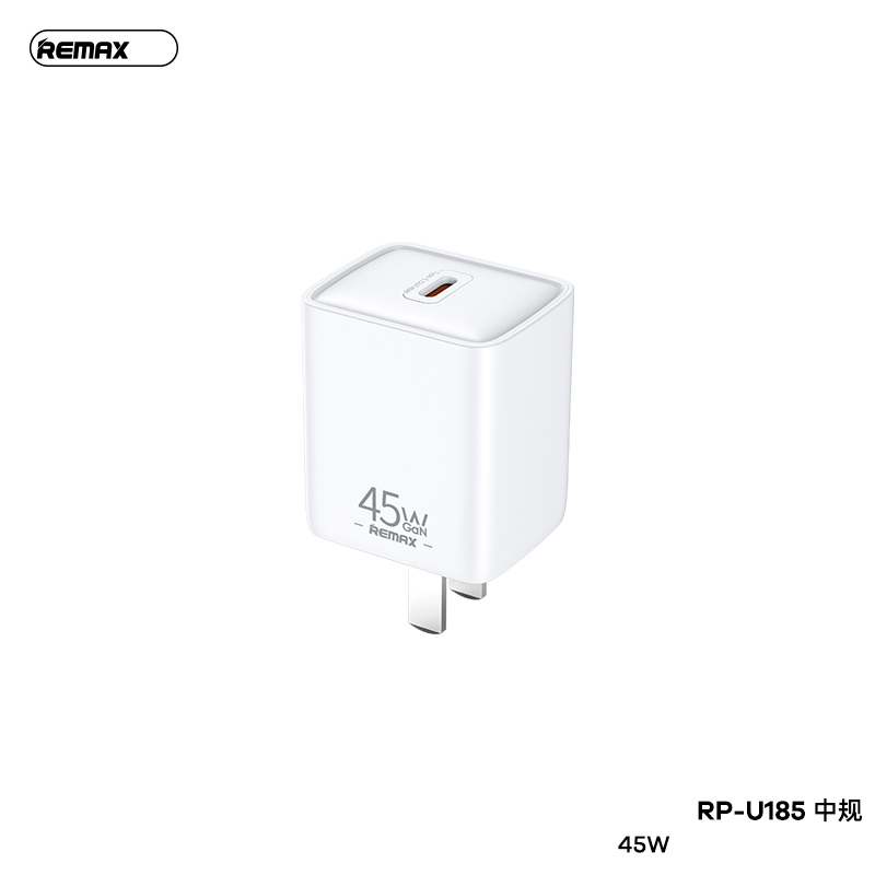 Cóc sạc nhanh 45w Remax RP-U185 CN 1 cổng type C sạc nhanh 45w chính hãng [BH 1 Năm]