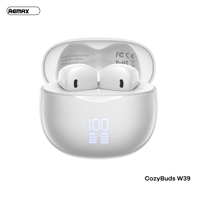 Tai nghe bluetooth REMAX Cozybuds W39 True Wireless mẫu airpods PRO3 dock có màn hình led siêu đẹp [Bh 1 Năm]
