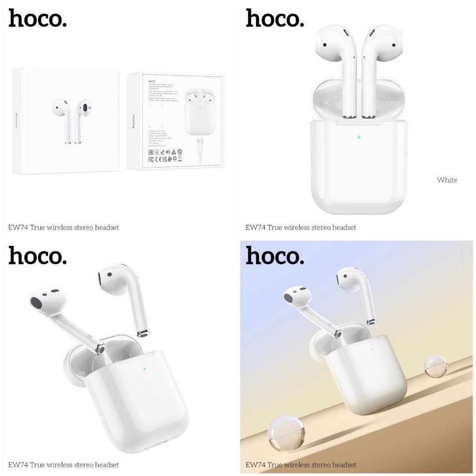 Tai nghe bluetooth HOCO EW74 kiểu dáng airpods true wireless chính hãng [BH 1 năm]