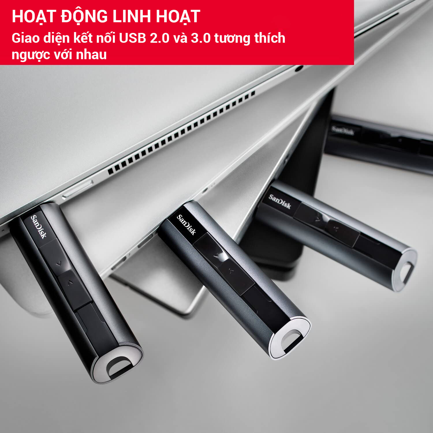 USB 3.2 SanDisk Extreme Pro CZ880 128GB vỏ nhôm cao cấp chính hãng [BH: 2 NĂM]