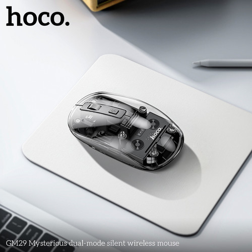 Chuột không dây HOCO GM29 silent bluetooth trong suốt chính hãng [BH 1 năm]