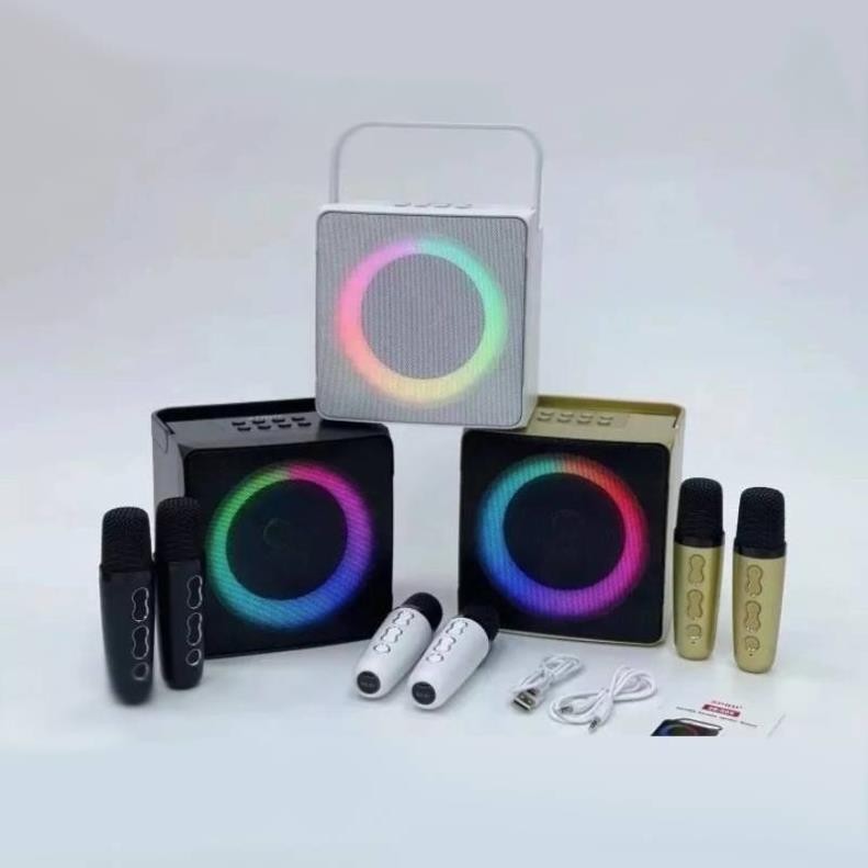 Loa bluetooth karaoke SDRD SD-508 kèm 2 micro không dây cực hay xách tay chính hãng [BH 6 tháng]