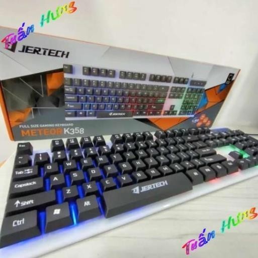 Bàn phím có dây JERTECH METEOR K358 Game led CHROMA chính hãng [BH 1 năm]