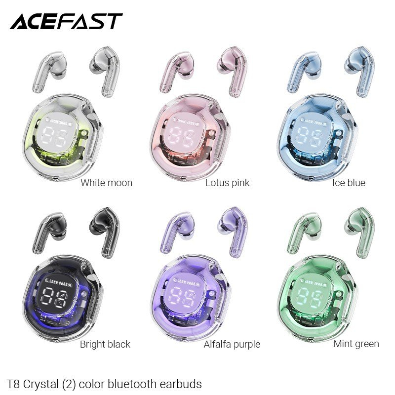 Tai nghe bluetooth Acefast T8 True Wireless Earbuds (airpods) có đèn led [BH 3 tháng]