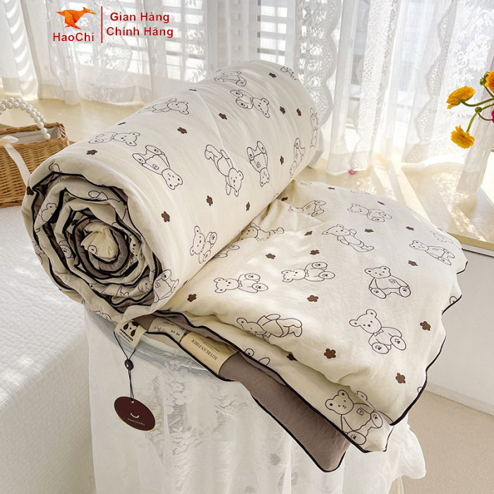 Chăn, mền cotton mềm mịn thoáng mát size 1.7m x 2m [BH: NONE]