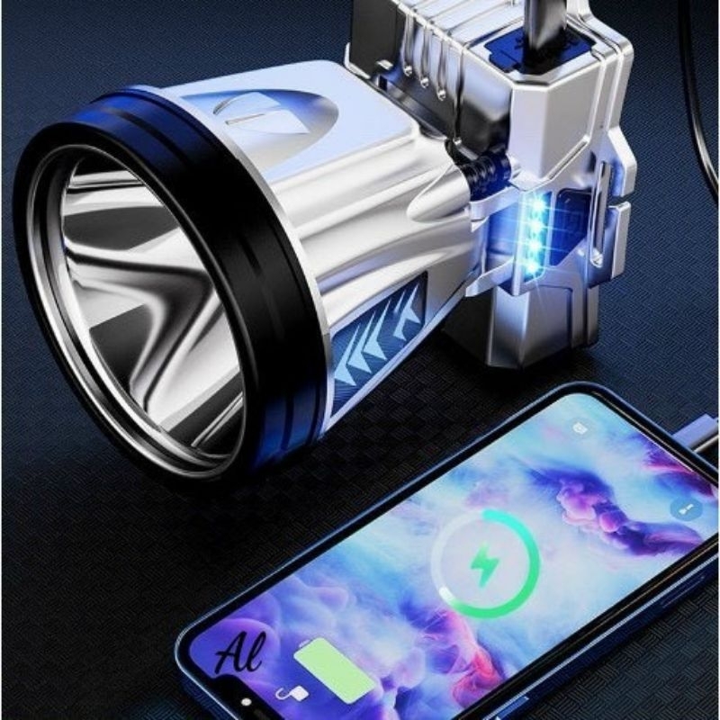 Đèn pin đội đầu T998 siêu sáng chống nước 2 pin trâu