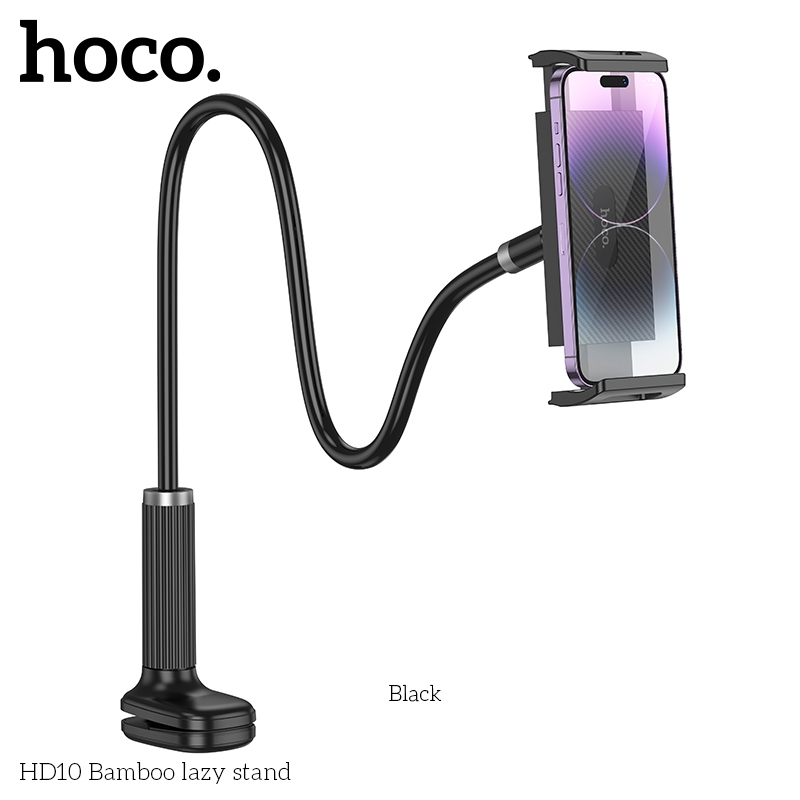 Giá đỡ điện thoại, ipad HOCO HD10 kiểu đuôi khỉ kẹp bàn Bamboo lazy stand chính hãng