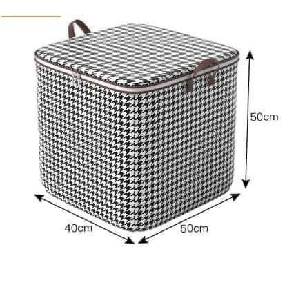 Túi đựng chăn màn, quần áo cỡ lớn có khóa kéo (50x50x40cm) [BH: NONE]