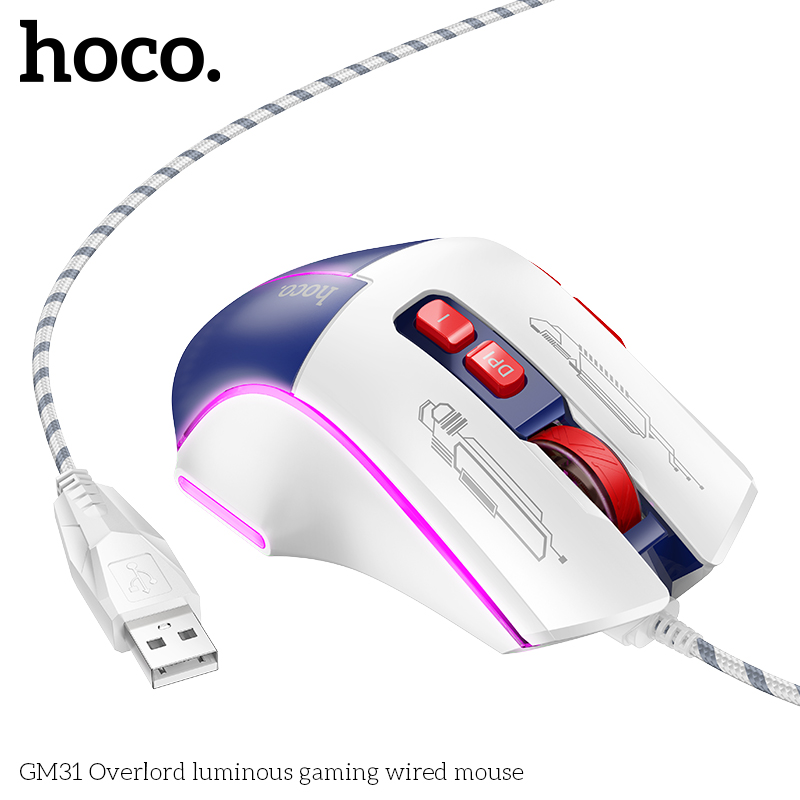 Chuột có dây HOCO GM31 Overlord chính hãng [BH 1 năm]