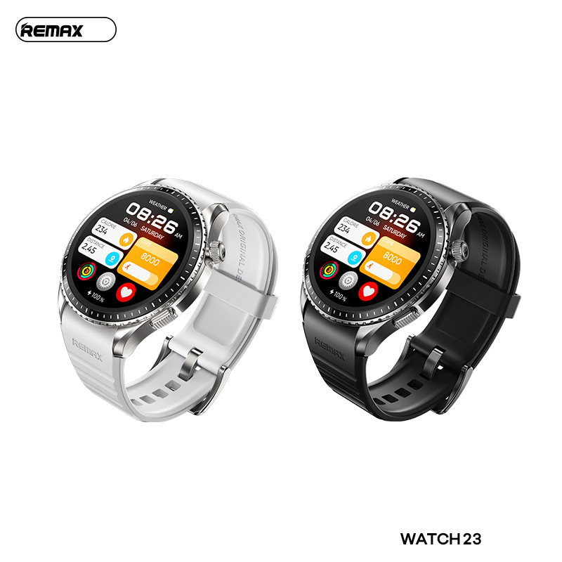 Đồng hồ thông minh REMAX Watch 23 mẫu mặt tròn dây Silicone siêu đẹp [BH 1 Năm]