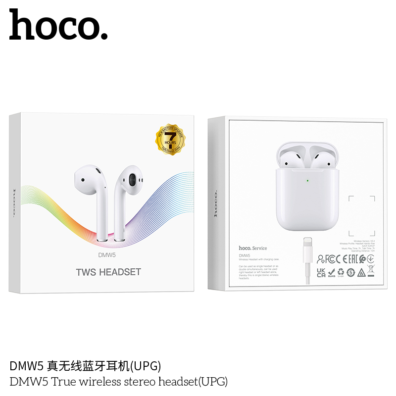 Tai nghe bluetooth HOCO DMW5 kiểu airpods 2 chính hãng [BH 1 Năm]