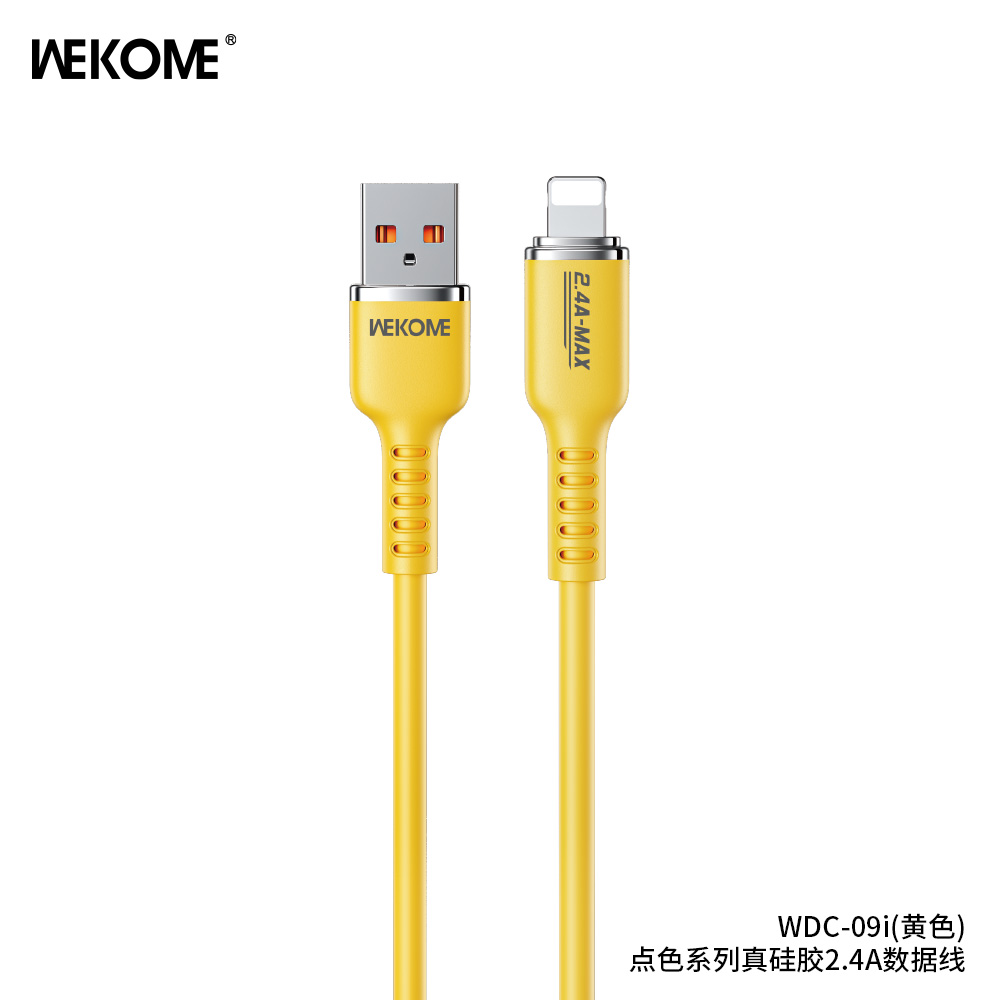 Cáp sạc nhanh 2.1A Wekome WDC-09i iphone lightning (Usb ra lightning iPhone, a-l) chính hãng [BH: 6 tháng]