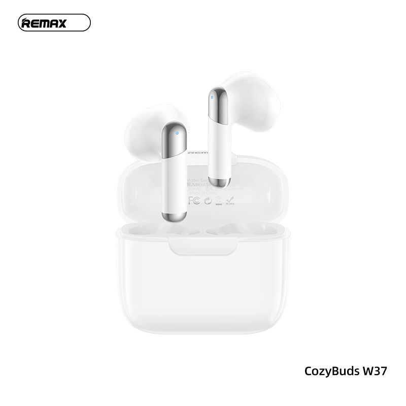 Tai nghe bluetooth REMAX Cozybuds W37 True Wireless V5.4 kiểu dáng airpods chính hãng [BH: 1 năm]