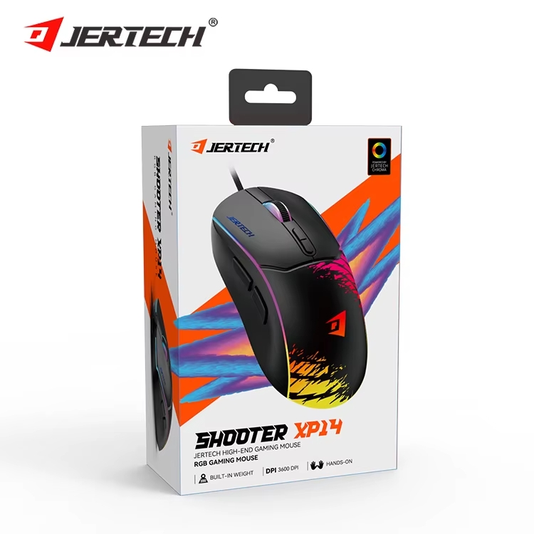 Chuột vi tính có dây JERTECH XP14 mẫu chuột gaming có led siêu đẹp